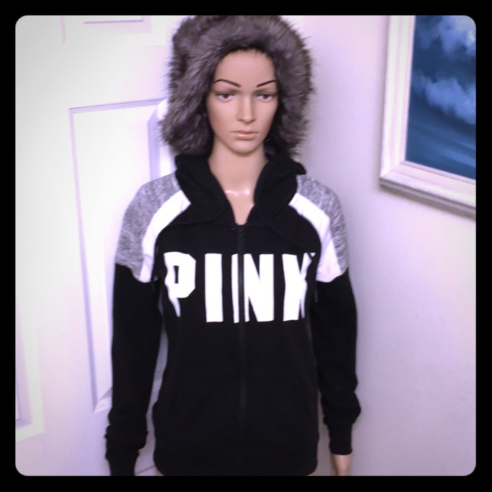 Like New PINK VS Sweatshirt with HoodieSize: S